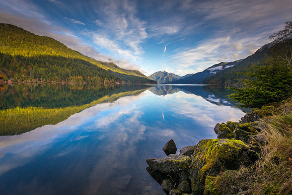 Shore Reflections on Lake Crescent, WA