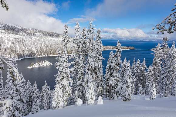 Winter in Emerald Bay, Lake Tahoe