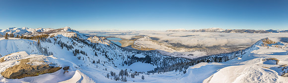 Echo Peak Panorama of the Tahoe Basin