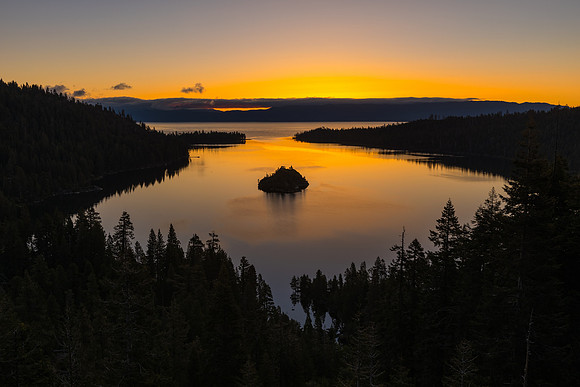 Emerald Bay at Dawn wide